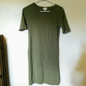 LuLaRoe Olive Green Dress